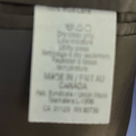 Lauren RL Light Grey 2 Button Blazer 100% Wool Single Vent 44S - Picture 5 of 11